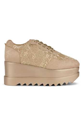 Shop_Anaar_Gold Memsahib Wedge Sneakers 