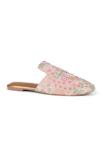 Anaar Lovebirds Embroidered Mules 