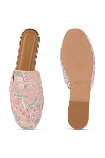 Anaar Lovebirds Embroidered Mules 