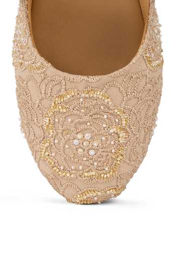 Shop_Anaar_Beige Lucknow Legacy Lace Ballerinas 