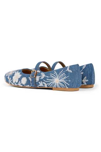 Buy_Anaar_Blue Kashmir Kehwa Ballerinas 