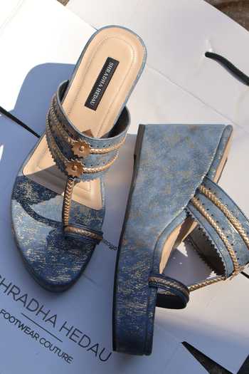 Shradha Hedau Footwear Couture Avni Kolhapuri Wedges 