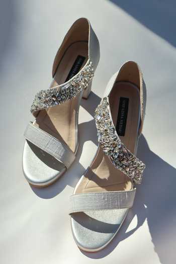 Shradha Hedau Footwear Couture Eliana Embellished Strap Block Heels 