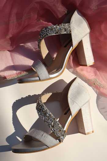 Shradha Hedau Footwear Couture Eliana Embellished Strap Block Heels 