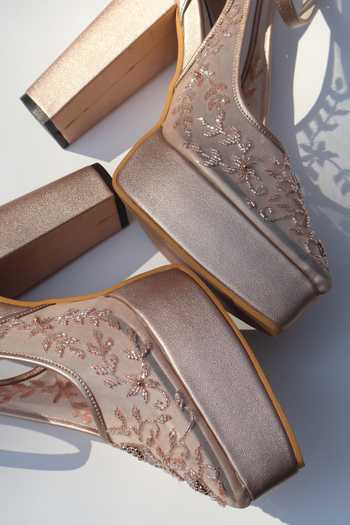 Shop_Shradha Hedau Footwear Couture_Peach Asther Sheer Mesh Embroidered Pump Heels 