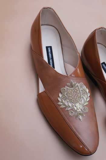 Shradha Hedau Footwear Couture Alistair Crest Embellished Loafers 