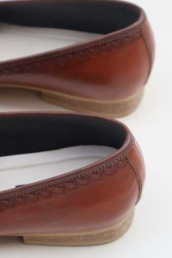 Shradha Hedau Footwear Couture_Brown Digvijay Etched Mules _Online_at_Aza_Fashions