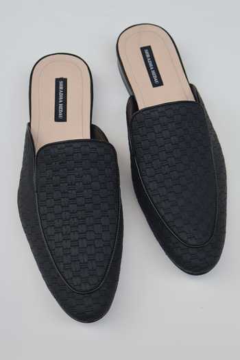 Shradha Hedau Footwear Couture Reyansh Woven Textured Mules 