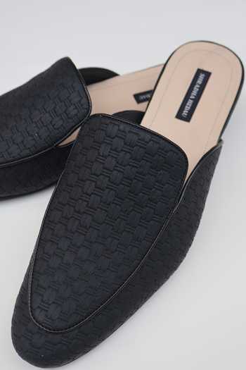 Shradha Hedau Footwear Couture Reyansh Woven Textured Mules 