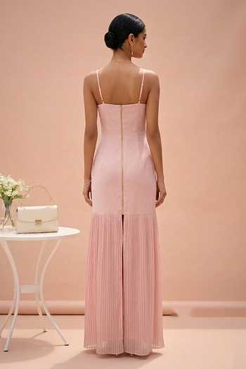 Thetaa Aria Placed Hand Embroidered Maxi Dress 