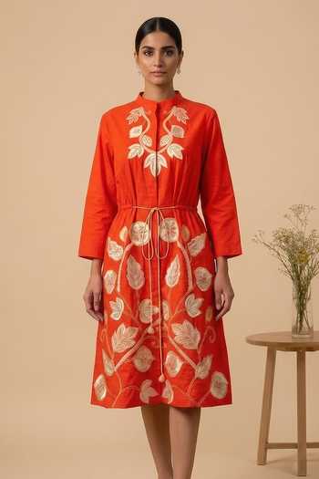 Thetaa Iraaya Hand Embroidered Dress 