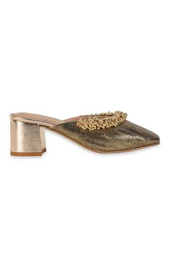 5elements_Brown Arohi Mule Heels _Online_at_Aza_Fashions