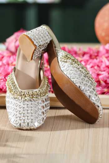 5elements_Gold Vanya Mule Heels _at_Aza_Fashions