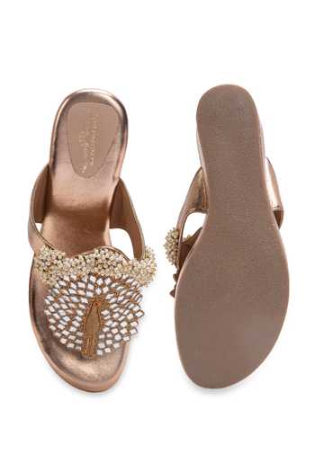 5elements Varnika Embroidered Wedges 