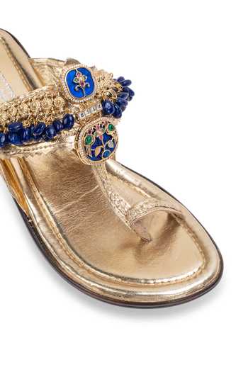 Buy 5elements Gold Neelratna Kolhapuri Heels Buy_5elements_Gold Neelratna Kolhapuri Heels