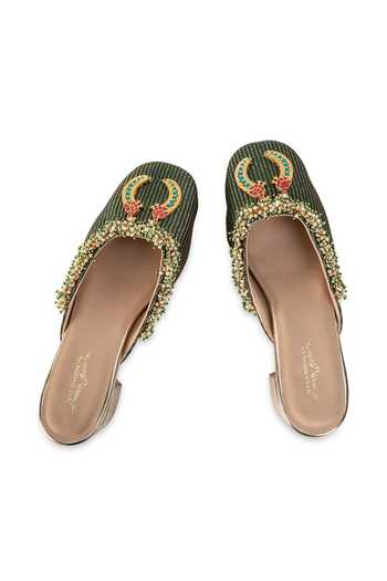 Buy 5elements Green Harineeta Block Heels Online at Aza Fashions Buy_5elements_Green Harineeta Block Heels _Online_at_Aza_Fashions