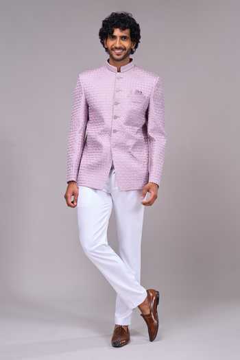 Arihant Rai Sinha Textured Bandhgala 