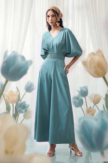 Naintara Bajaj Serenity In Style Sea Green Jumpsuit 