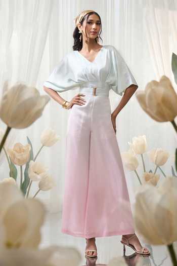 Naintara Bajaj A Dream In Ombre Pastel Jumpsuit With Belt 