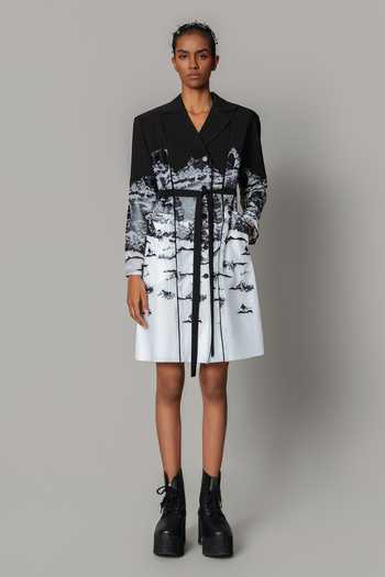 Anurag Gupta Hokusai Embroidered Short Dress 