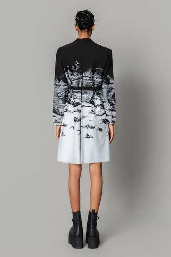Anurag Gupta Hokusai Embroidered Short Dress 
