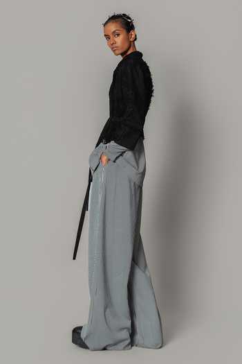 Anurag Gupta Stripe Pattern Jacket & Trouser Set 
