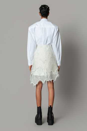 Anurag Gupta Leaf Organza Skirt 