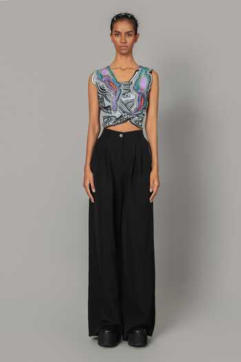 Anurag Gupta Embroidered Cropped Top & Pant Set 