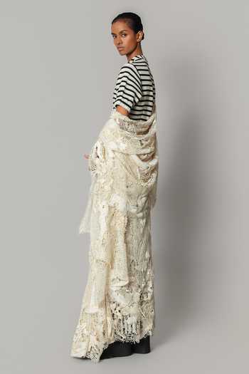 Anurag Gupta Embroidered Pre-Draped Saree With Blouse 