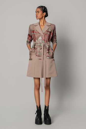 Anurag Gupta Embroidered Hokusai Dress 
