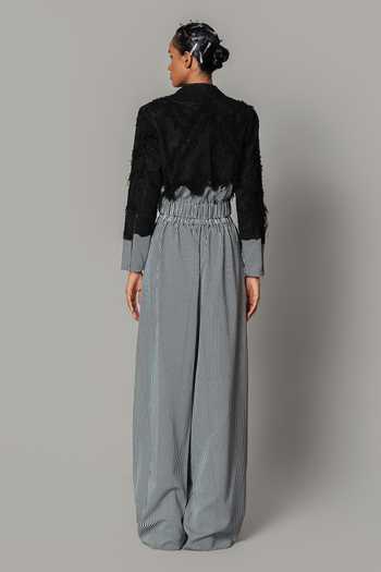 Anurag Gupta Stripe Pattern Bomber Jacket 