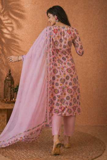 Jhambthreads Printed Pure Cotton Kurta Set 