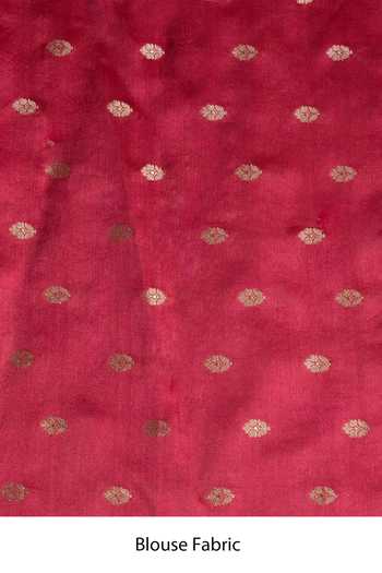 Buy_Jhambthreads_Gold Silk, Tissue, Dupion Lace Detailed Saree And Unstitched Blouse Set _Online_at_Aza_Fashions