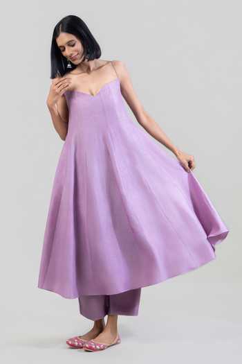 Tuli Purple Silk, Cotton, Organza Sweetheart Inaya Contrast Anarkali And Dupatta Set Online at Aza Fashions Tuli_Purple Silk, Cotton, Organza Sweetheart Inaya Contrast Anarkali And Dupatta Set _Online_at_Aza_Fashions