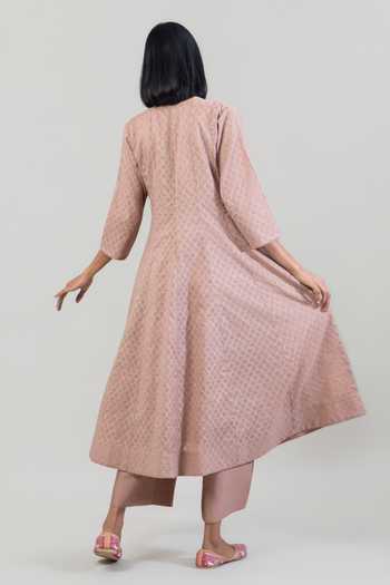 Tuli Naaz Jacquard Chanderi Anarkali Set 