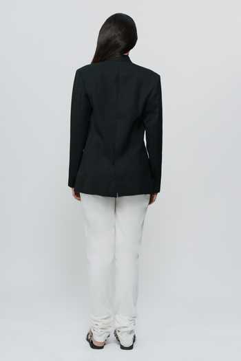 AK-OK Embroidered Bandhgala Jacket With Churidar 