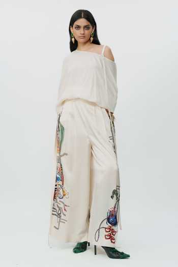 AK-OK Astral Print Broad Pant 