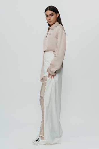 AK-OK_White Cotton Zari Work Pant _Online_at_Aza_Fashions