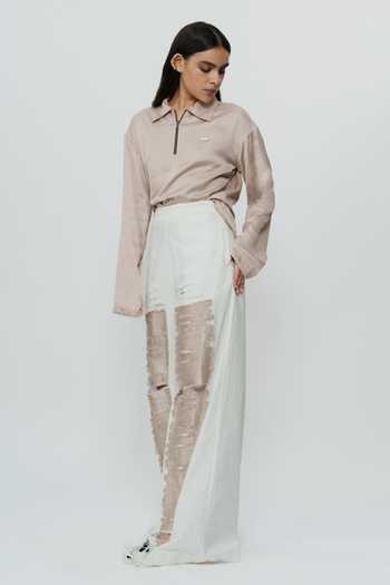 Buy_AK-OK_White Cotton Zari Work Pant _Online_at_Aza_Fashions