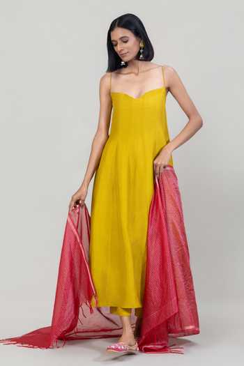 Tuli Vanya Dola Silk Anarkali Set 