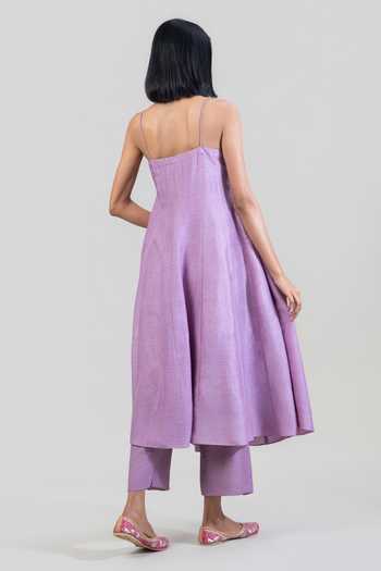 Tuli Rida Contrast Dupatta & Anarkali Set 