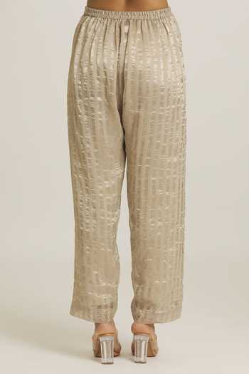 Urvashi Kaur Stripe Pattern Pant 