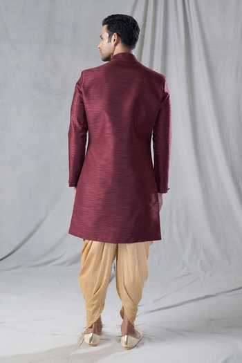 Arihant Rai Sinha Solid Sherwani & Dhoti Pant Set 