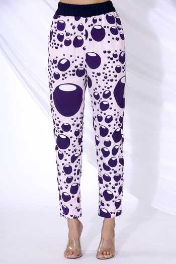 Shop Urvashi Joneja Pink Crepe Motif Printed Straight Pants Online at Aza Fashions Shop_Urvashi Joneja_Pink Crepe Motif Printed Straight Pants _Online_at_Aza_Fashions