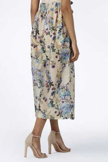 House Of Three Chanderi Paper Bag Trouser 