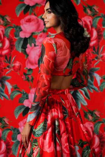 Payal & Zinal Blossom Print Lehenga With Blouse 