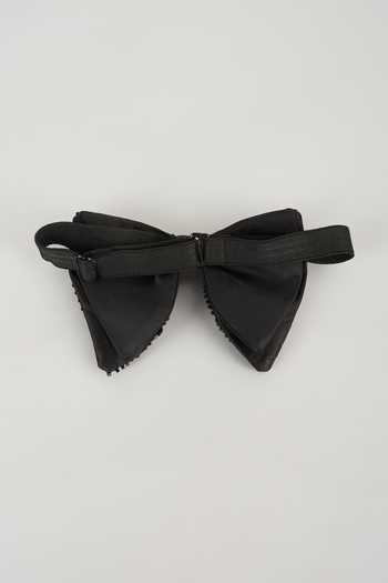 SALIL BHATIA Hand Embellished Satin Bow Tie 