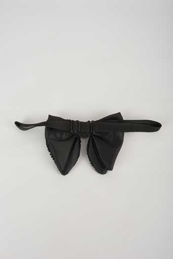 SALIL BHATIA Satin Hand Embellished Bow Tie 