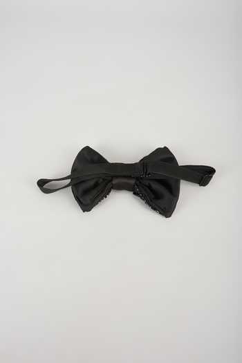 SALIL BHATIA Hand Embellished Satin Bow Tie 