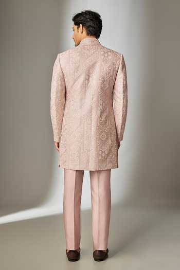 Salil Bhatia Sequin Embellished Jacket & Kurta Set 